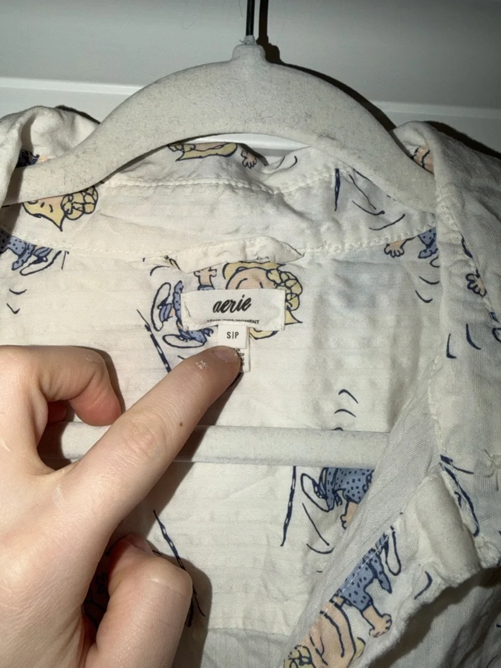 Aerie ‘Peanuts Collection’ Off Duty Seersucker Pajama Top